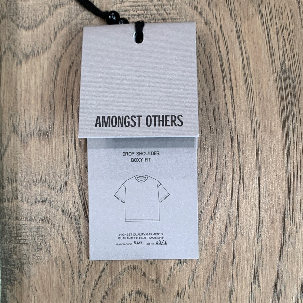 NWT Amongst Others Heavyweight Box Cut Oversized T-Shirt Size Medium - Picture 4 of 11